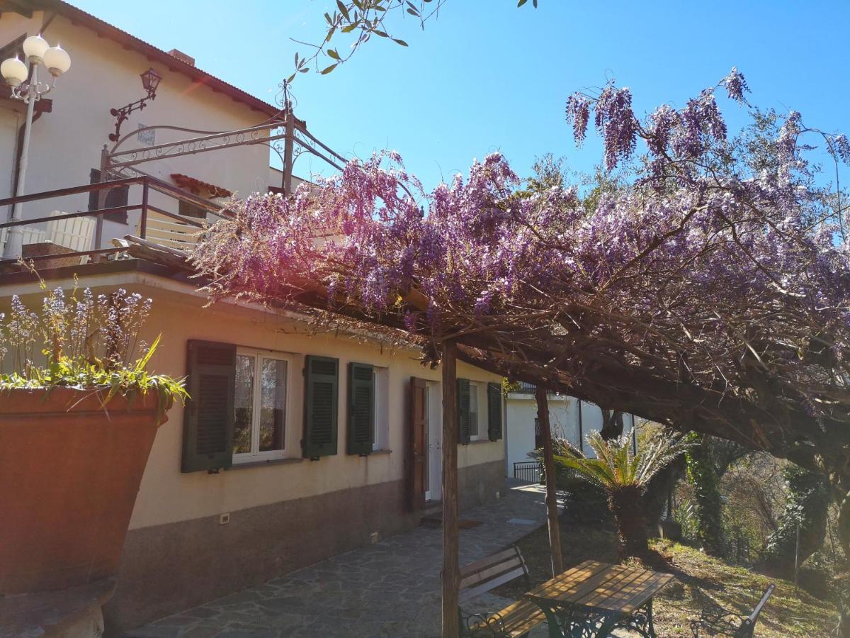 Villa La Vivagna - Casa vista mare tra gli ulivi Leivi Esterno foto