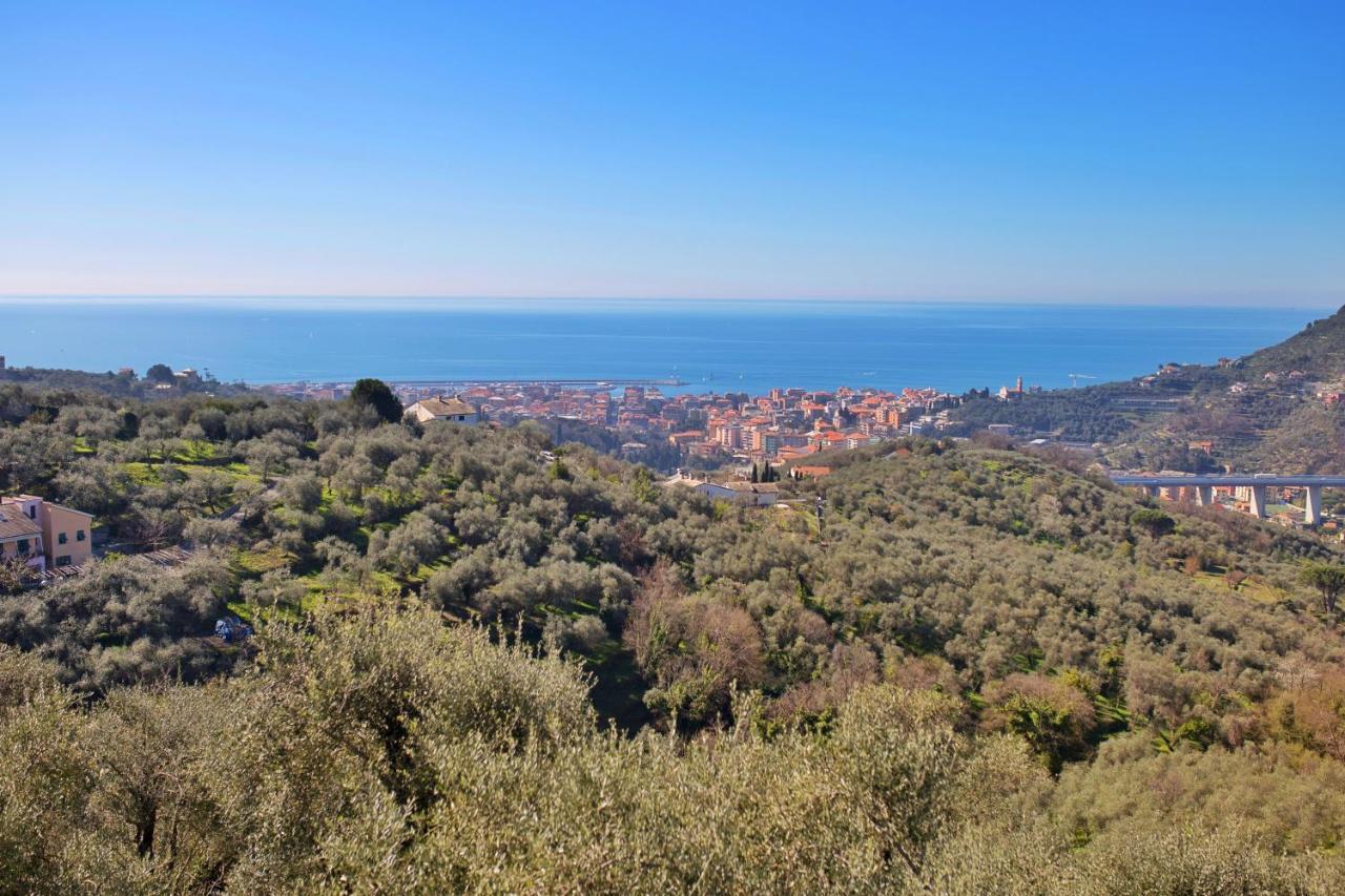 Villa La Vivagna - Casa vista mare tra gli ulivi Leivi Esterno foto