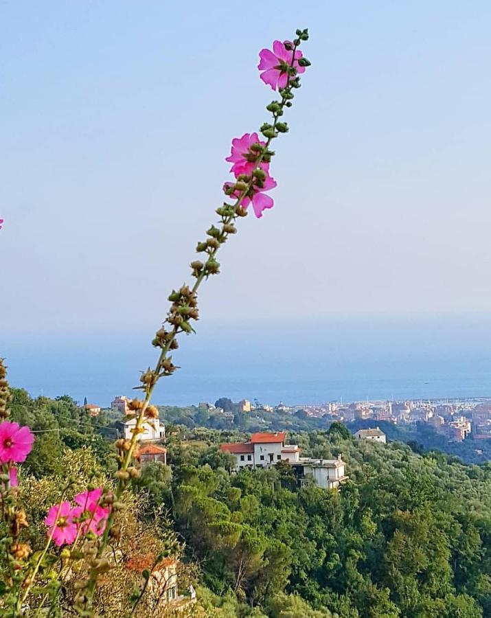 Villa La Vivagna - Casa vista mare tra gli ulivi Leivi Esterno foto