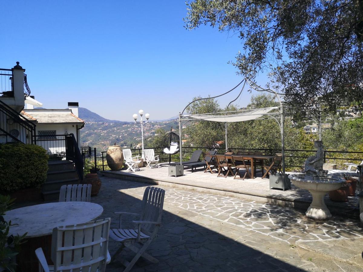 Villa La Vivagna - Casa vista mare tra gli ulivi Leivi Esterno foto