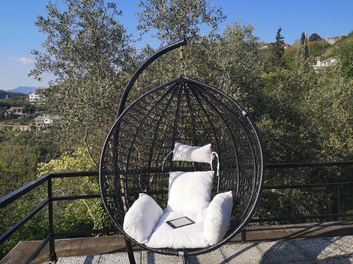 Villa La Vivagna - Casa vista mare tra gli ulivi Leivi Esterno foto